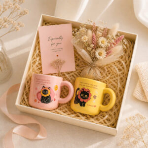 Set Quà Tặng Cặp Đôi "Cute Cat"